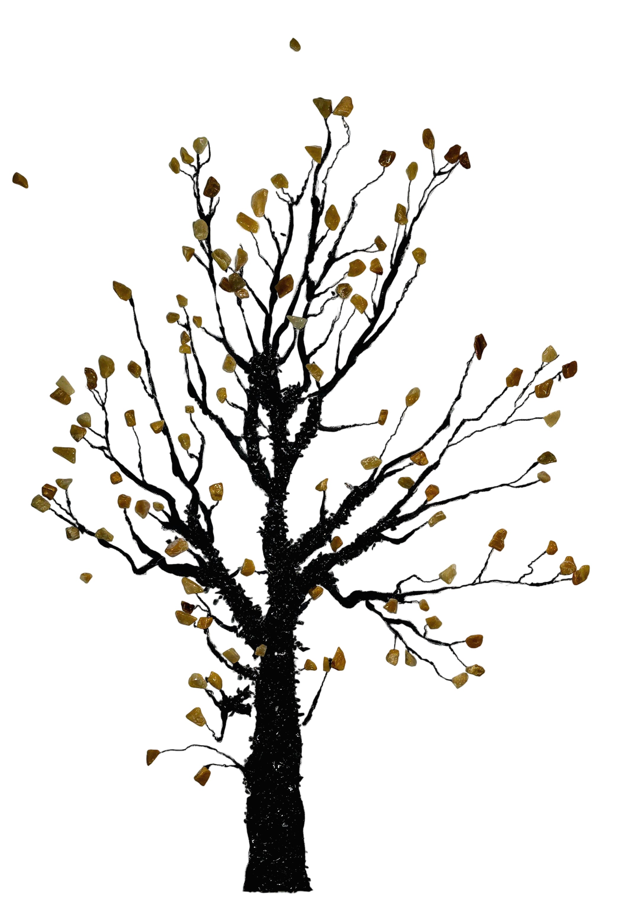 Tree Obsidian and Yellow Aventurine Canvas